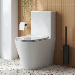 Harbour Acclaim Rimless Back to Wall Close-Coupled Toilet & Soft Close Seat