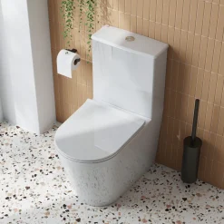 Harbour Acclaim Rimless Back to Wall Close-Coupled Toilet & Soft Close Seat