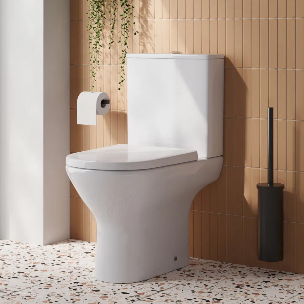 Harbour Acclaim Rimless Close Coupled Toilet & Soft Close Seat