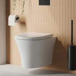 Harbour Acclaim Rimless Short Projection Wall Hung Toilet & Soft Close Seat