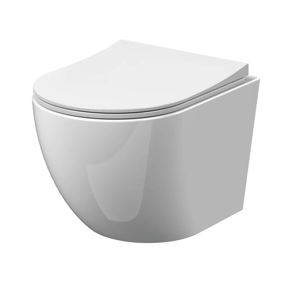 Harbour Acclaim Rimless Wall Hung Toilet & Soft Close Seat