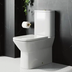 Harbour Alchemy Rimless Back to Wall Close Coupled Toilet & Soft Close Seat