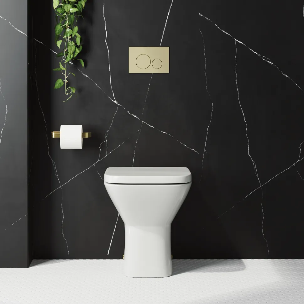 Harbour Alchemy Rimless Back to Wall Toilet & Soft Close Seat