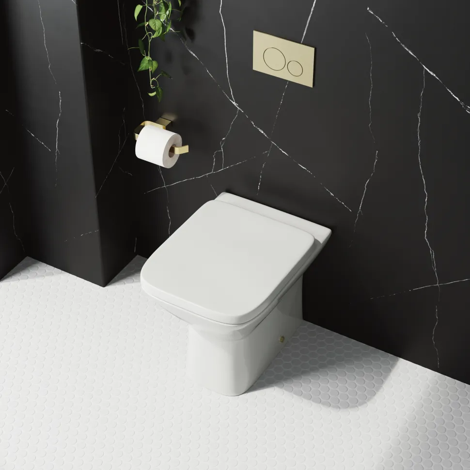 Harbour Alchemy Rimless Back to Wall Toilet & Soft Close Seat