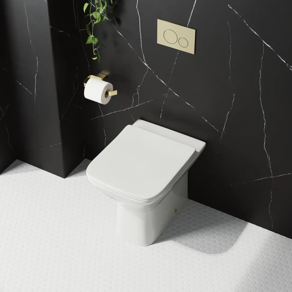 Harbour Alchemy Rimless Back to Wall Toilet & Soft Close Seat