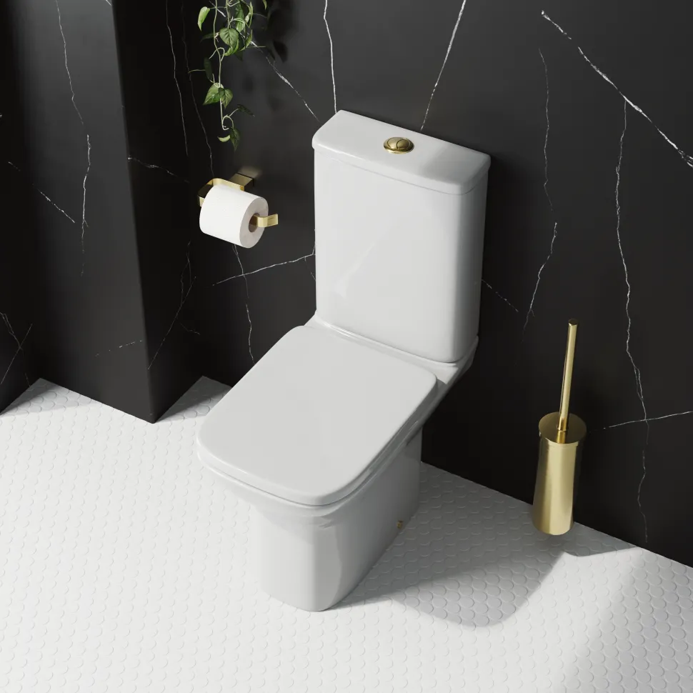 Harbour Alchemy Rimless Close Coupled Toilet & Soft Close Seat