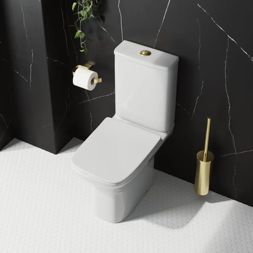 Harbour Alchemy Rimless Close Coupled Toilet & Soft Close Seat