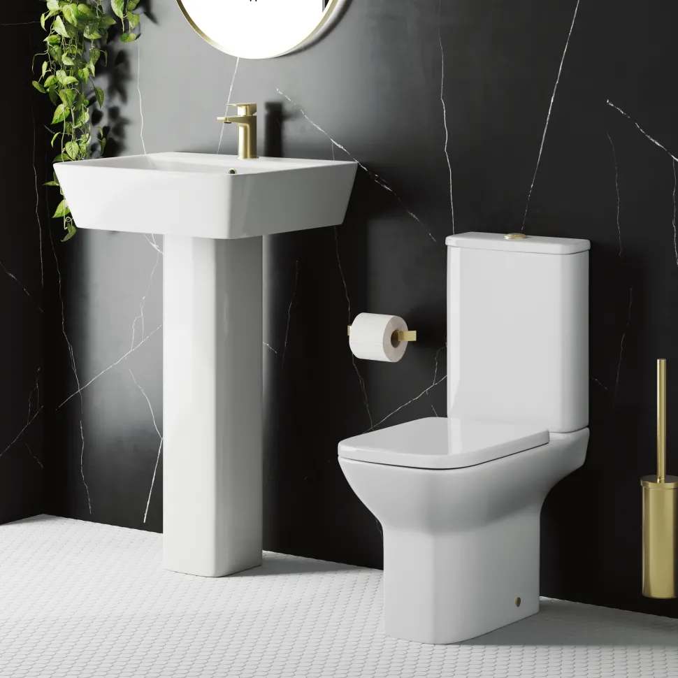 Harbour Alchemy Rimless Toilet & Basin Bathroom Suite