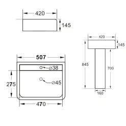 Harbour Alchemy Rimless Toilet & Basin Bathroom Suite