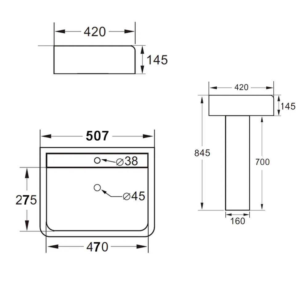 Harbour Alchemy Rimless Toilet & Basin Bathroom Suite