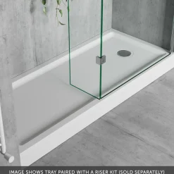Harbour Anti Slip Gel Coated Stone Resin Bath Replacement Rectangular Shower Tray - 1700 x 700mm