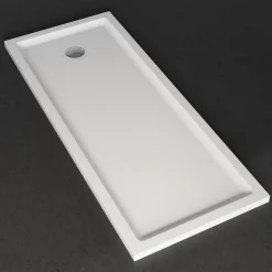 Harbour Anti Slip Gel Coated Stone Resin Bath Replacement Rectangular Shower Tray - 1700 x 700mm