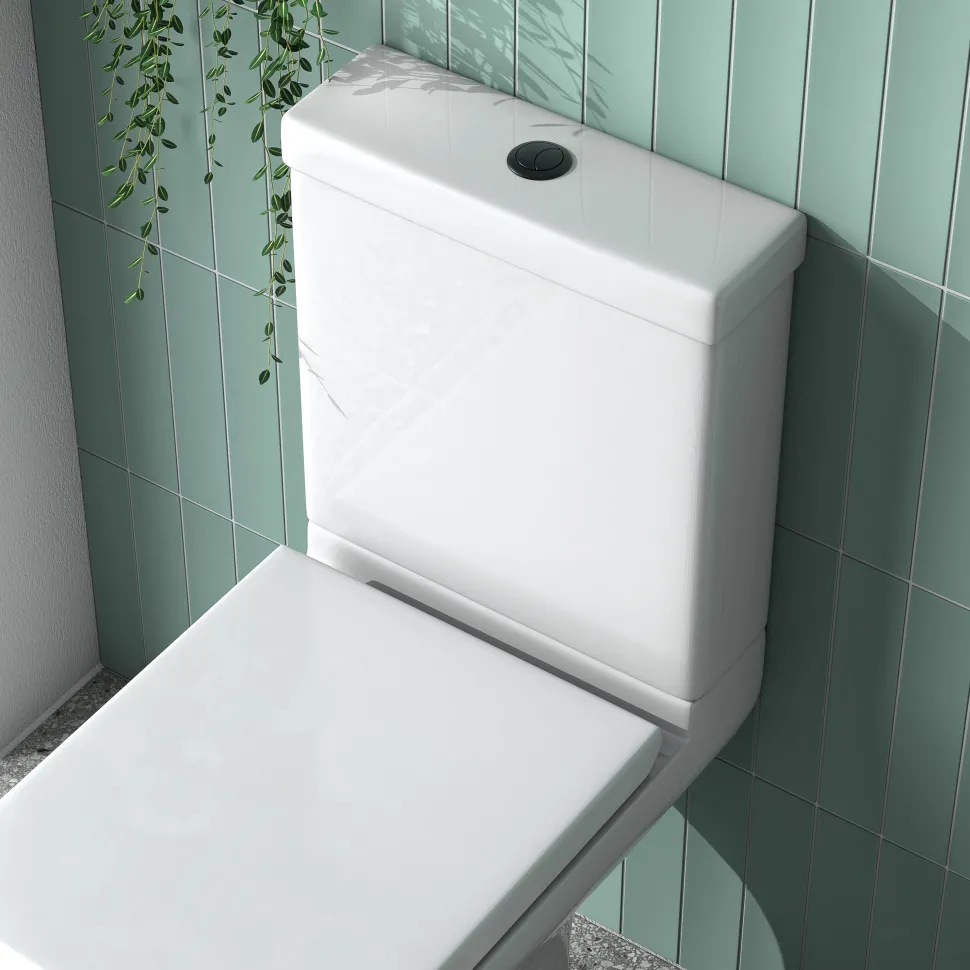 Harbour Cistern Flush Button 38mm - Matt Black