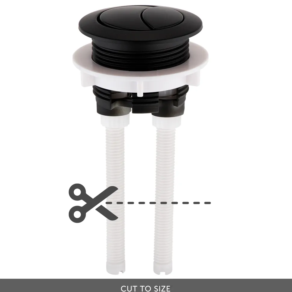 Harbour Cistern Flush Button 38mm - Matt Black