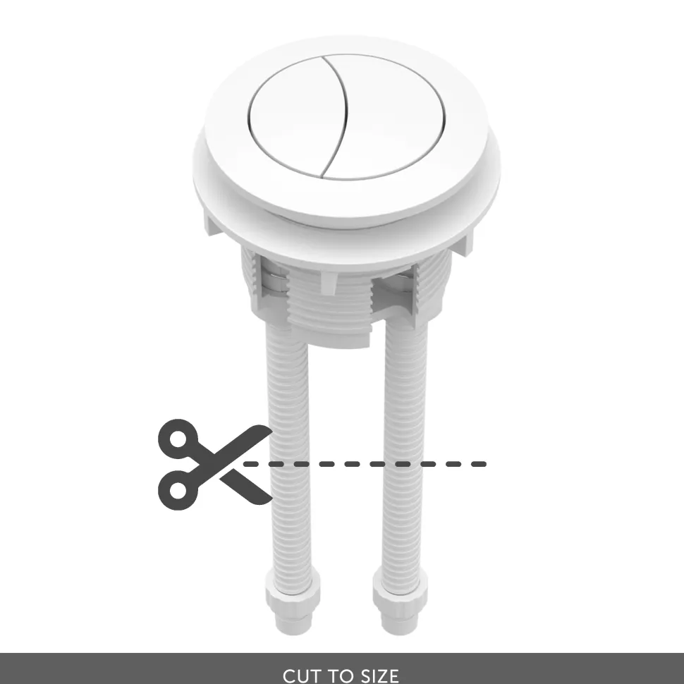 Harbour Cistern Flush Button 38mm - Matt White