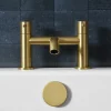 Harbour Clarity Brushed Brass Deck Mounted Bath Filler
