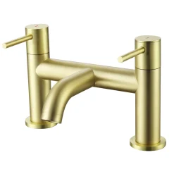 Harbour Clarity Brushed Brass Deck Mounted Bath Filler