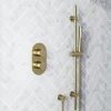 Harbour Clarity Brushed Brass Concealed Shower Valve & Slide Rail Shower Kit