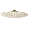 Harbour Clarity Brushed Brass Ultra Slim Round Shower Head - 250mm