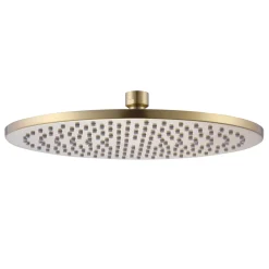 Harbour Clarity Brushed Brass Shower Head - 250mm