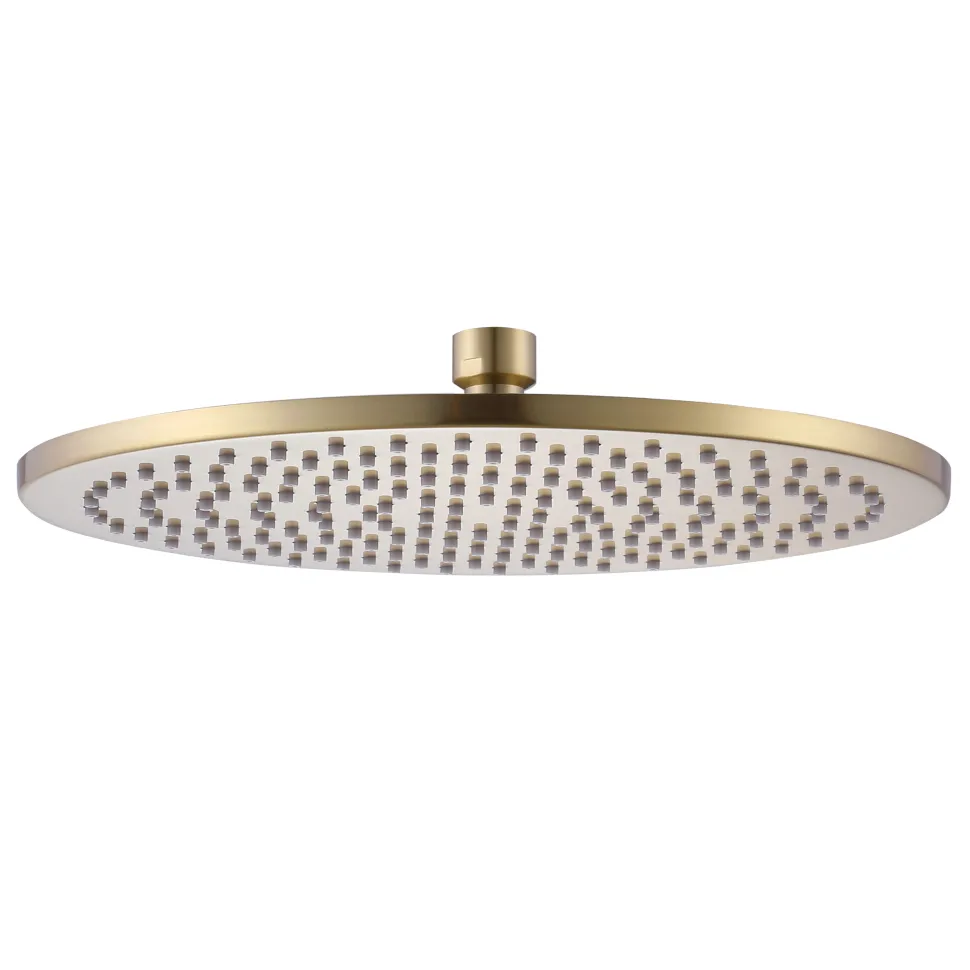 Harbour Clarity Brushed Brass Shower Head - 250mm