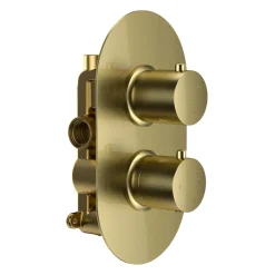 Harbour Clarity Brushed Brass 1 Outlet Thermostatic Concealed Shower Valve