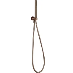 Harbour Clarity Brushed Bronze Shower Package with 2 Outlet Valve, Fixed Head & Ceiling Arm and Wall Shower Kit