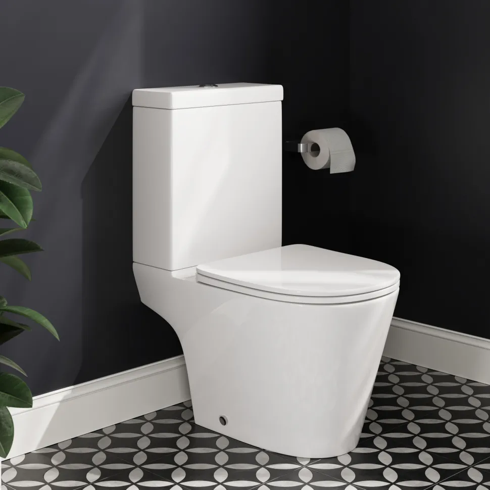 Harbour Clarity Close Coupled Rimless Toilet & Soft Close Seat