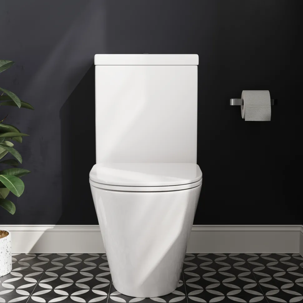 Harbour Clarity Close Coupled Rimless Toilet & Soft Close Seat