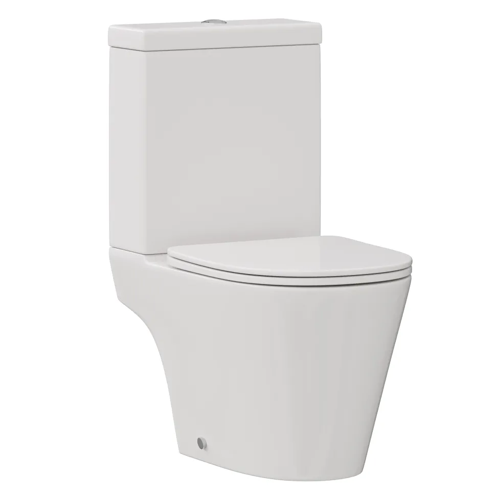 Harbour Clarity Close Coupled Rimless Toilet & Soft Close Seat