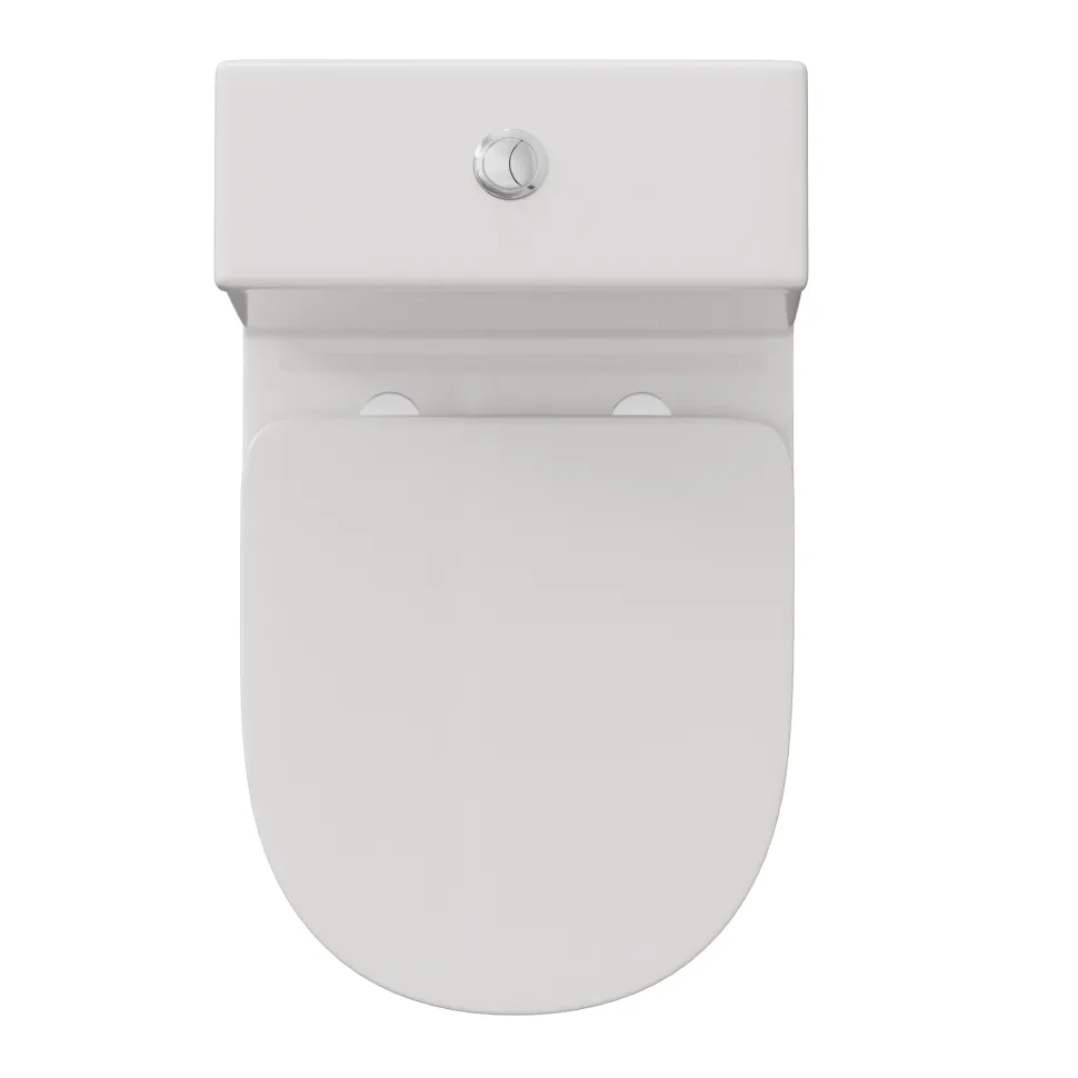 Harbour Clarity Close Coupled Rimless Toilet & Soft Close Seat