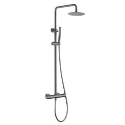 Harbour Clarity Cool Touch Round Thermostatic Rigid Riser Shower Kit