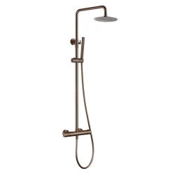 Harbour Clarity Cool Touch Round Thermostatic Rigid Riser Shower Kit