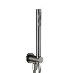 Harbour Clarity Gunmetal Shower Package with 2 Outlet Valve, Wall Shower Kit and Overflow Bath Filler