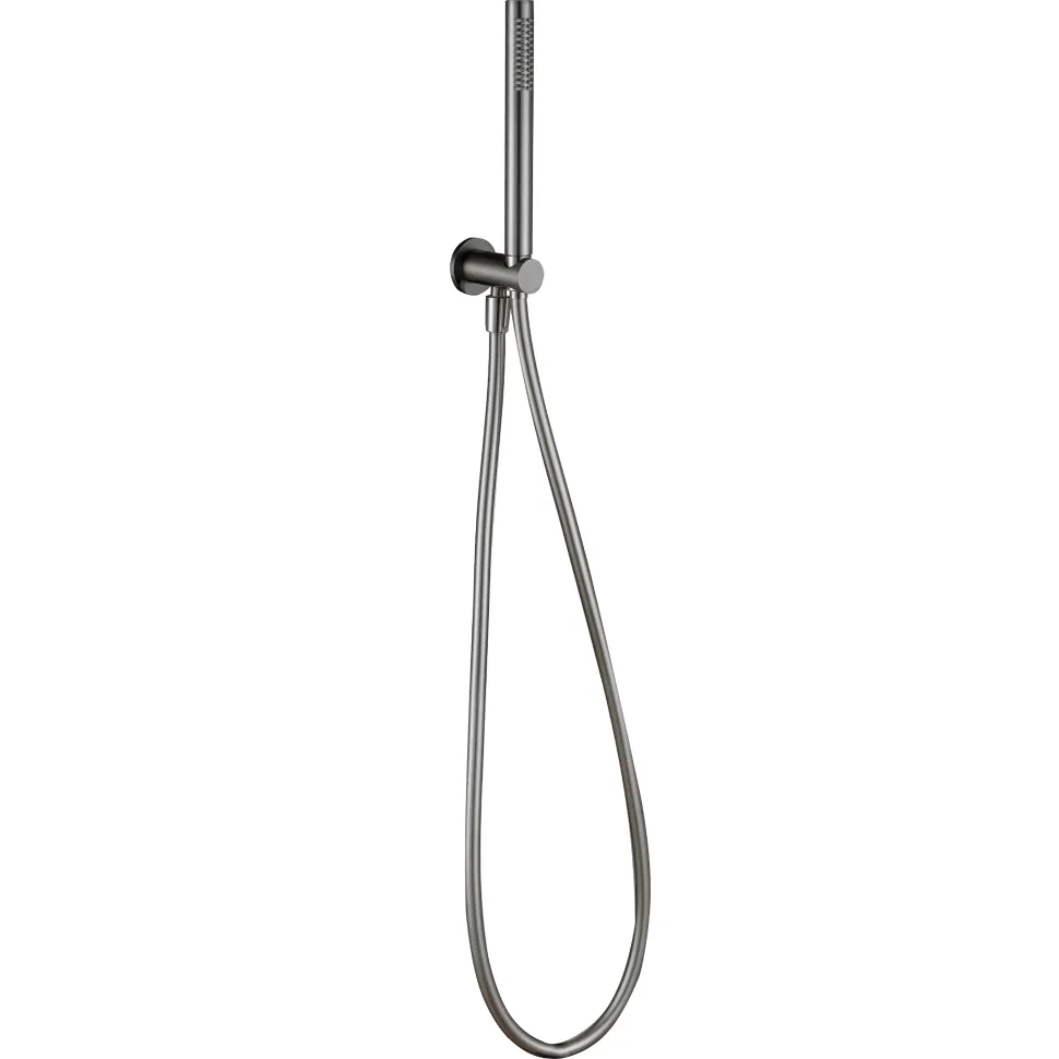 Harbour Clarity Gunmetal Shower Package with 2 Outlet Valve, Fixed Head & Ceiling Arm and Wall Shower Kit