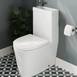Harbour Clarity 2 in 1 Wash Basin & Comfort Height Toilet with Soft Close Seat