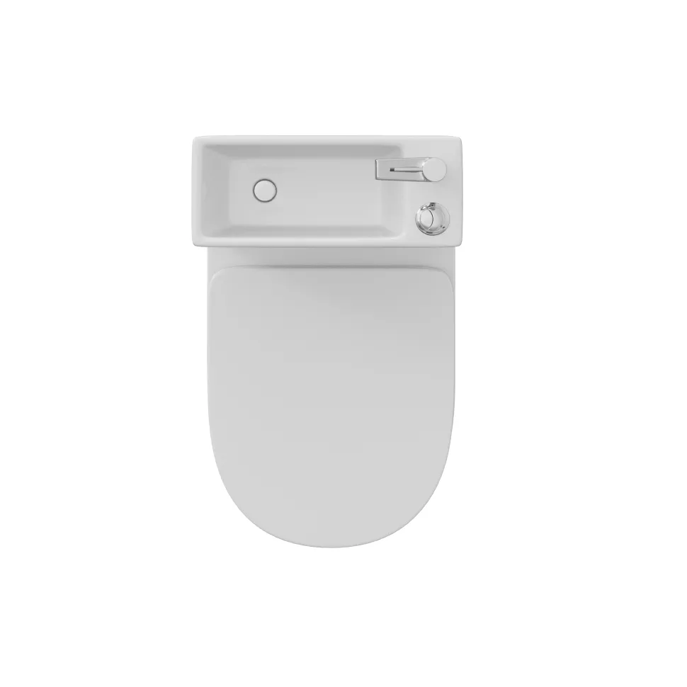 Harbour Clarity 2 in 1 Wash Basin & Comfort Height Toilet with Soft Close Seat