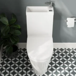 Harbour Clarity 2 in 1 Wash Basin & Comfort Height Toilet with Soft Close Seat