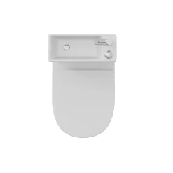 Harbour Clarity 2 in 1 Wash Basin & Comfort Height Toilet with Soft Close Seat