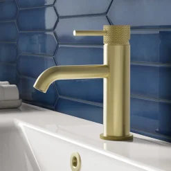 Harbour Clarity Knurled Basin Mixer Tap & Waste