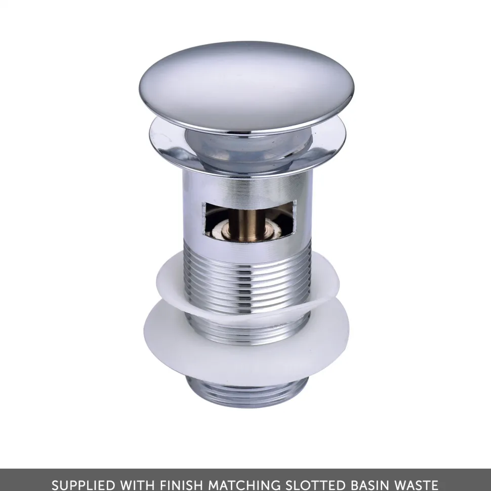 Harbour Clarity Knurled Basin Mixer Tap & Waste
