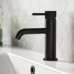 Harbour Clarity Knurled Basin Mixer Tap & Waste