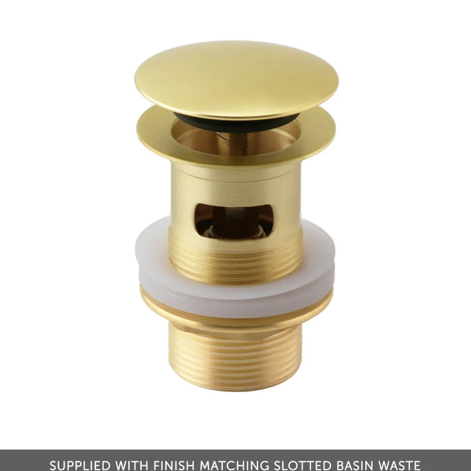 Harbour Clarity Knurled Basin Mixer Tap & Waste