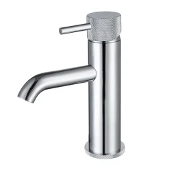 Harbour Clarity Knurled Mini Mono Basin Mixer Tap & Waste