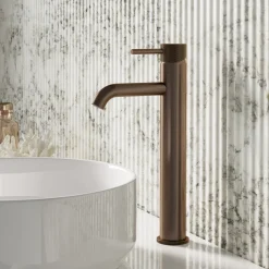 Harbour Clarity Knurled Tall Basin Mixer Tap