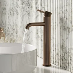 Harbour Clarity Knurled Tall Basin Mixer Tap