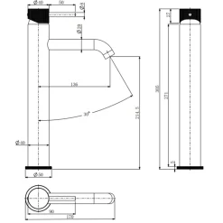 Harbour Clarity Knurled Tall Basin Mixer Tap