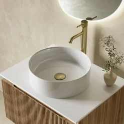 Harbour Clarity Knurled Tall Basin Mixer Tap