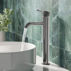 Harbour Clarity Knurled Tall Basin Mixer Tap