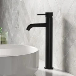 Harbour Clarity Knurled Tall Basin Mixer Tap